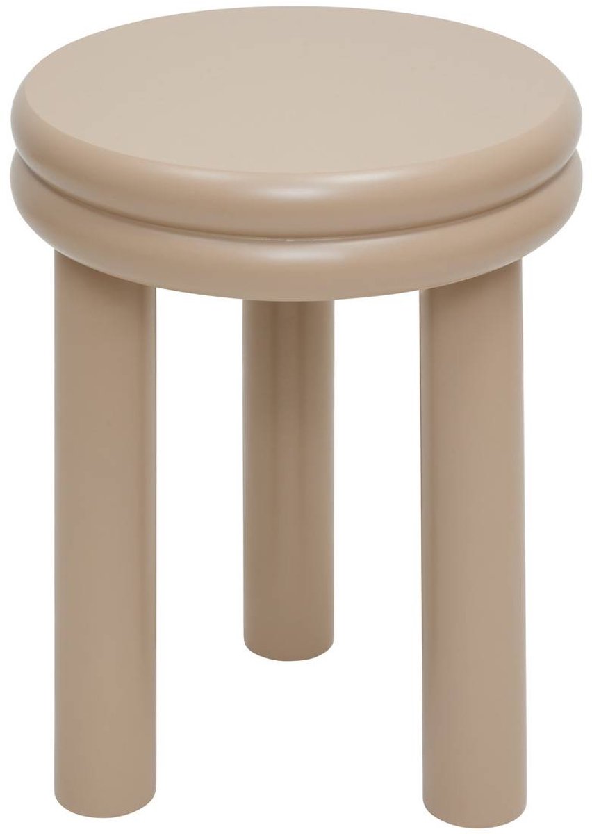 Table d'appoint Plump ronde D.40cm beige