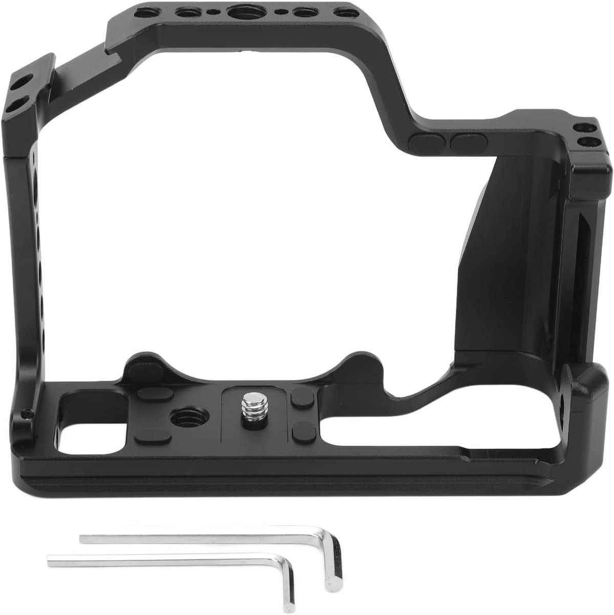 SnelShoppen - Camera Full Cage voor M50 M5 M50II, Aluminium Camera Rig met Multi-Hole Ontwerp, 1/4 3/8 Inch Bevestigingsgaten en Koud Schoen Bevestigi