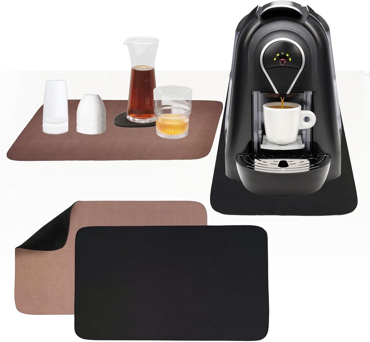 Daily Treasures 2Pack Coffee Machine Mat - ShopVlot
