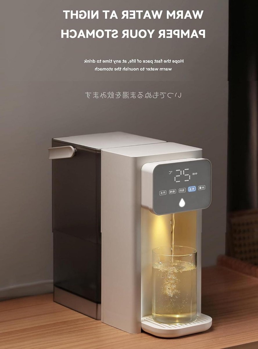 Heet Water Dispenser - Waterkoker Snel - Direct Warm Water - Instelbare Temperatuur - 3 Liter Capaciteit - Wit