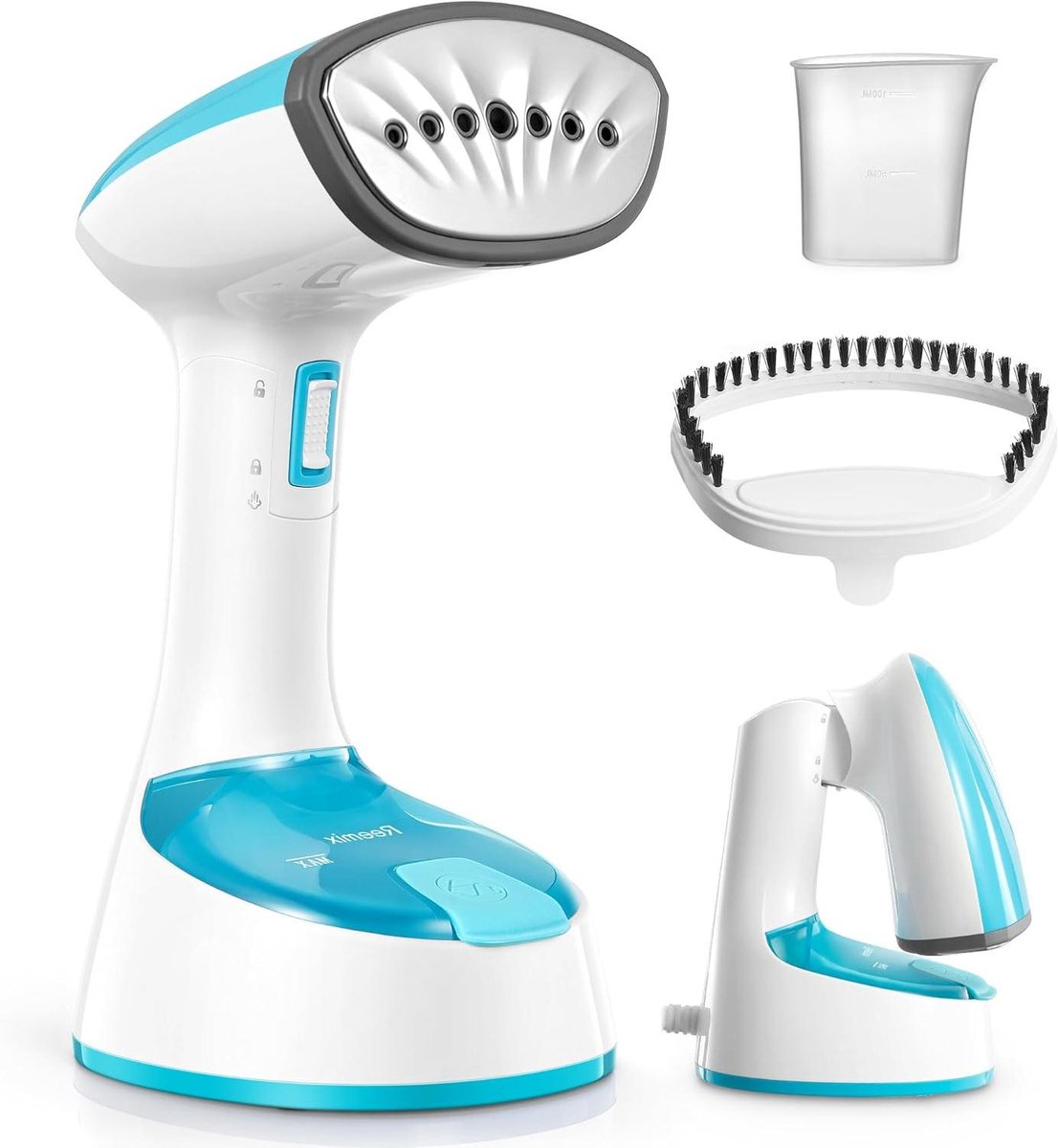 Kledingstomer Handheld - Kreukelverwijderaar - Snel Strijken - Opvouwbaar Ontwerp - 20 G/Min Stoom - Aqua