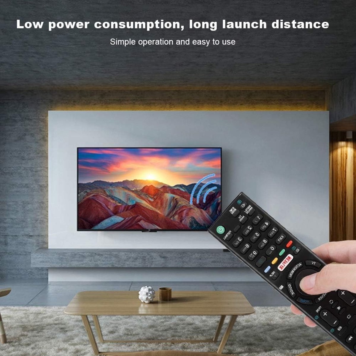 Universele Afstandsbediening voor Smart TV, Compatibel met Diverse Sony Modellen en Gebruiksvriendelijk Ontwerp