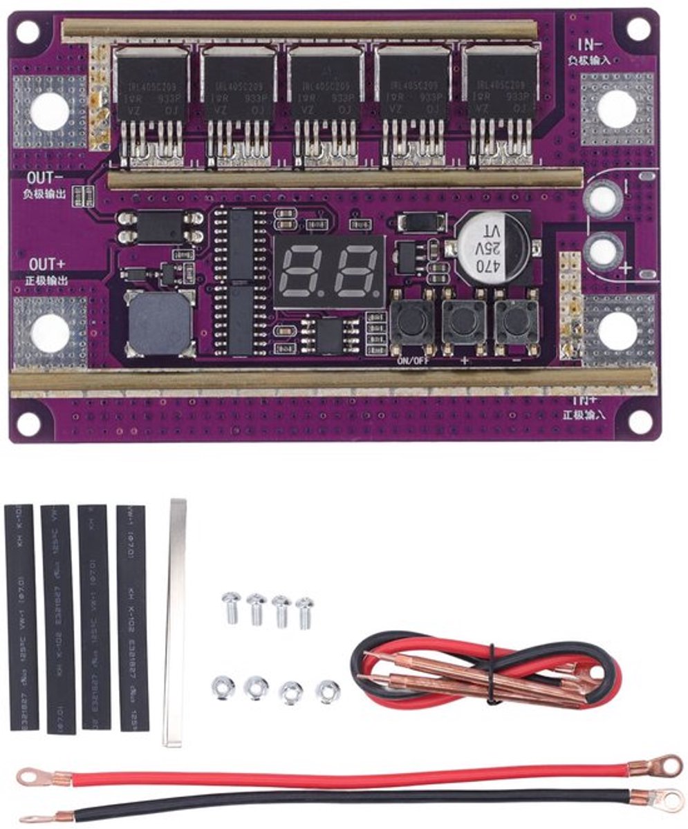 Spot welder printplaat kit met digitaal display en 99 verstelbare standen voor batterij lassen, 12V controller module voor nauwkeurige lascontrole