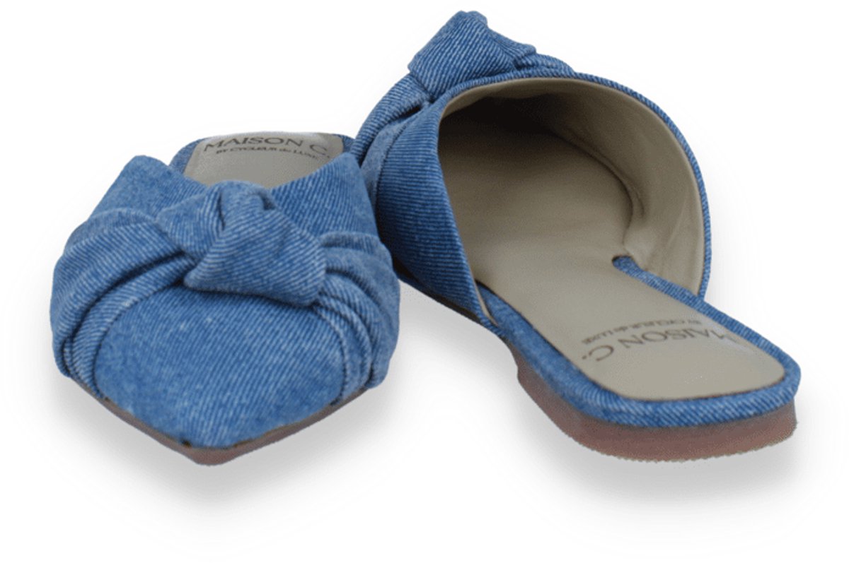 Cycleur De Luxe Dames Slipper Lily Jvams Suede | Blauw | Maat: 39