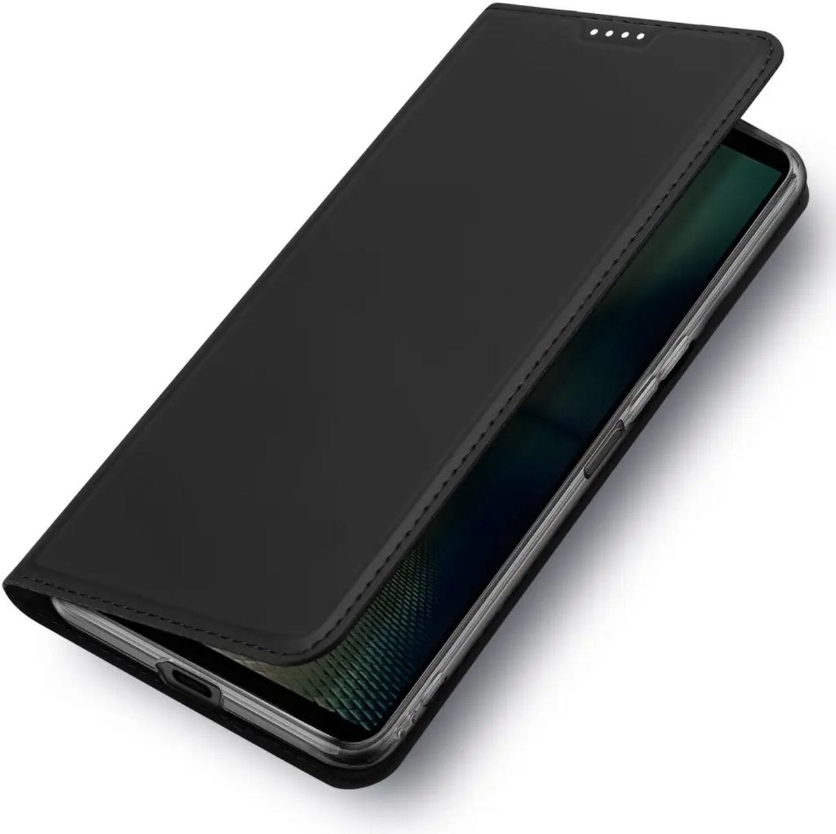 Dux Ducis Skin Pro Hoesje Geschikt voor Sony Xperia 1 VII | Book Case met Pasjeshouder | Portemonnee | Standaard | Zwart