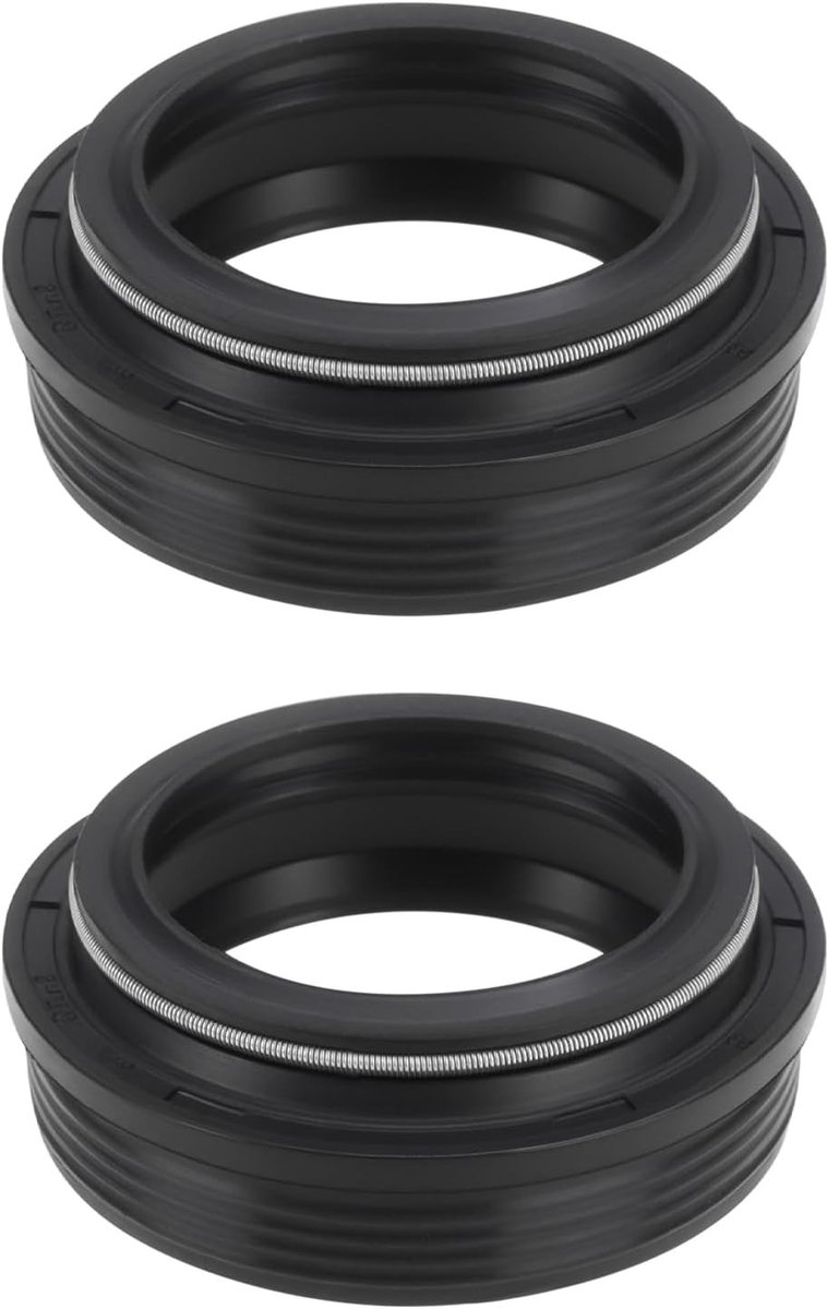 Set van 2 Stuks 28mm Fiets Voorvork Wiper Bladen en Stofafdichtingsringen voor Voorvork Reparatie Onderdelen Geschikt voor SR Suntour XCT SF9 NCX/SF13 CR8V 28.6 x 40mm