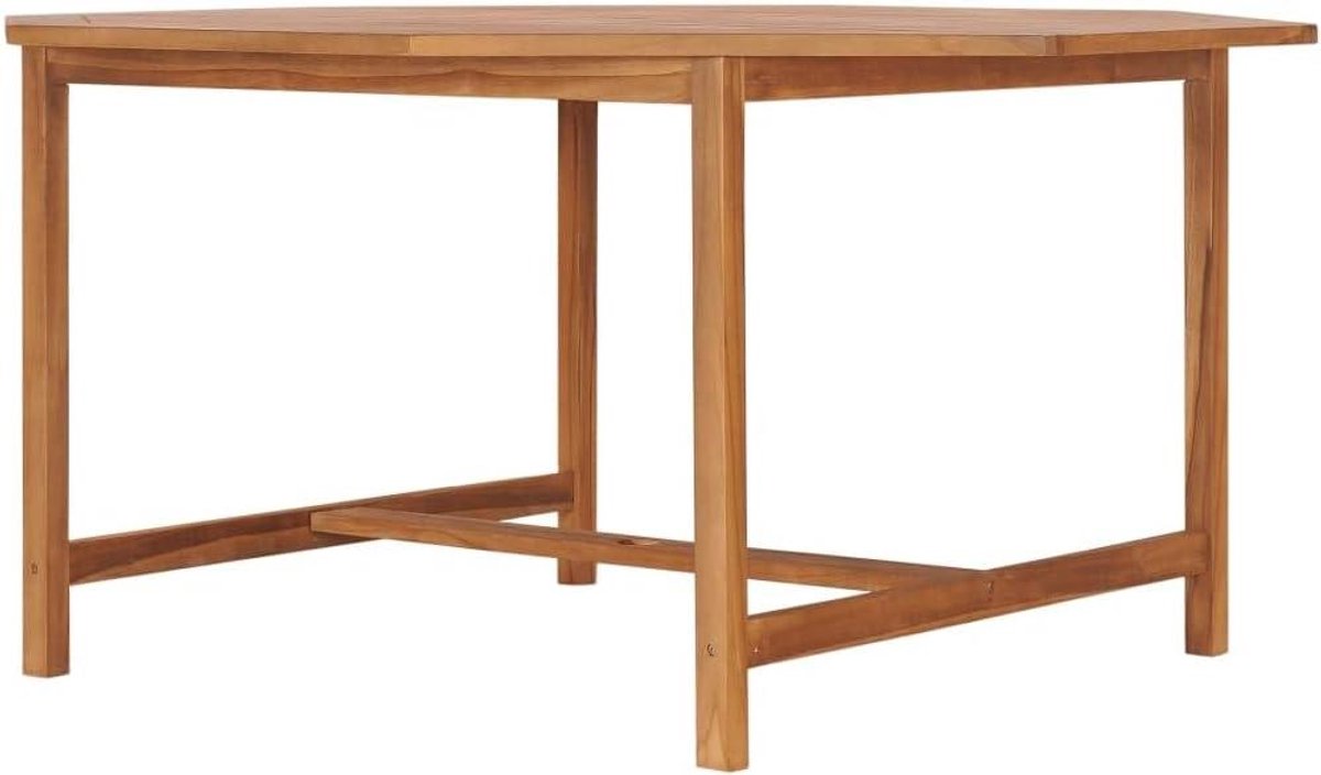 Terrastafel Hout - Balkontafel Tuinstafel - Buiten Eten - Massief Weerbestendig - 150 x 150 x 75 cm - Bruin