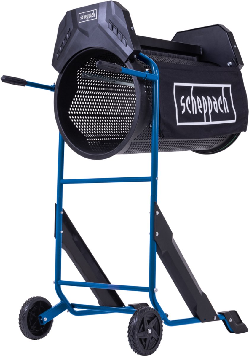 Scheppach Rolzeef RS500 - 350W - Trommeldiameter: 400 mm - Trommellengte: 775 mm - Snelheid: 42 tpm