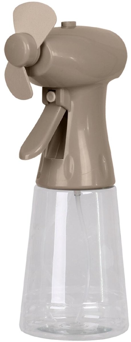 Urban Living Draagbare ventilator - waterverstuiver - beige - 350 ml