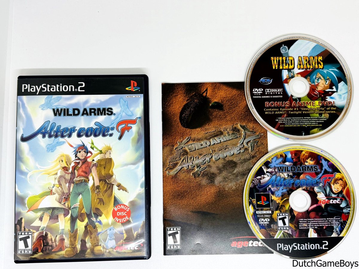 Playstation 2 / PS2 - Wild Arms - Alter Code: F + Bonus Disc - USA
