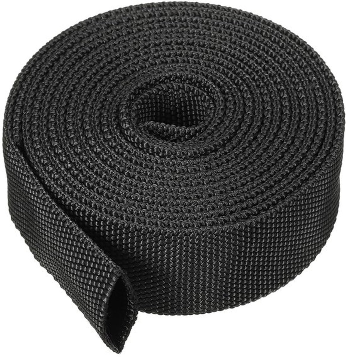 Nylon Beschermhoes 1,4 Inch 3 Meter - Flexibel voor Lassen en Hydraulische Slangen, Zwart