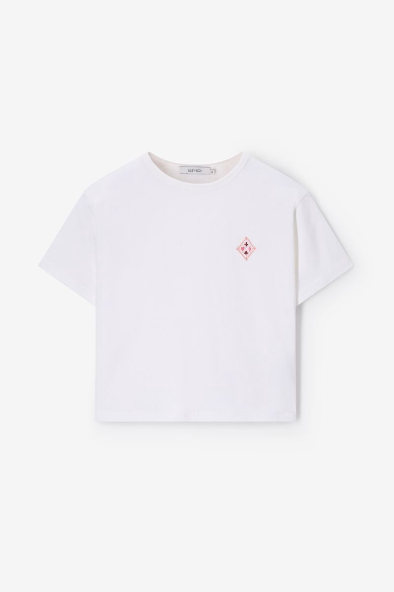 Sissy-Boy - Wit T-shirt met embroidery
