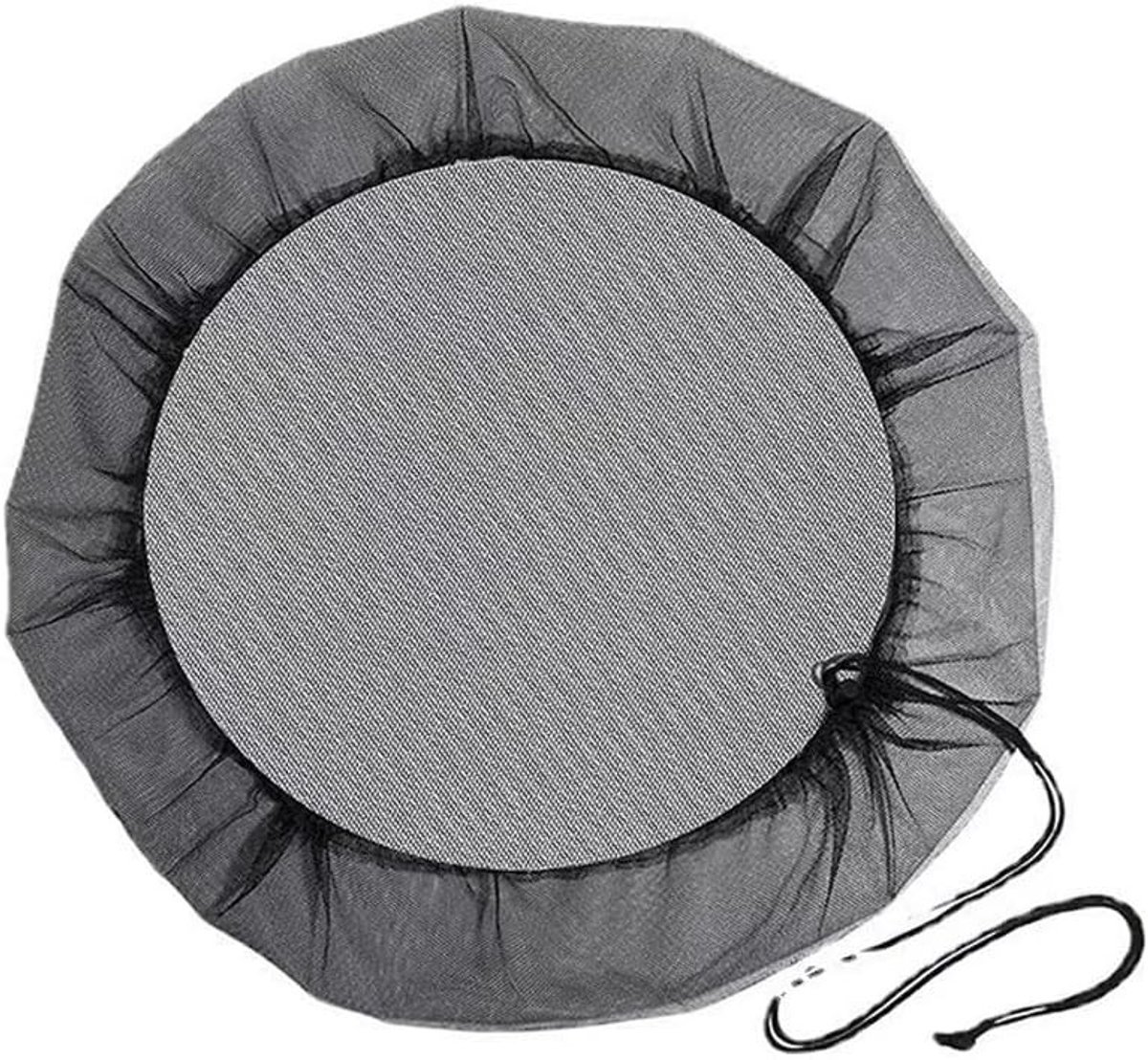 Verstelbare regenbescherming voor regentonnen, netcover voor ronde en schuine emmers van 100 cm