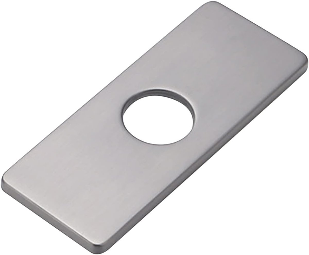 Stainless Steel Siphon Cover voor Keuken en Badkamer, 4 Inch Afdekplaat voor Onderbouwkasten, Grijs 1PC