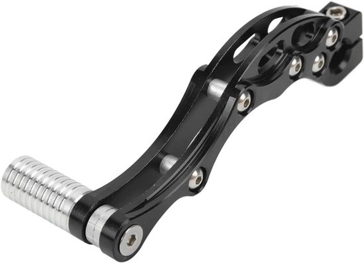 Kickhendelpedaal - Aluminiumlegering - Hoge sterkte - Zwart - Versnellingspook - Universele accessoires voor motorfiets en scooter - Geschikt voor diverse modellen.