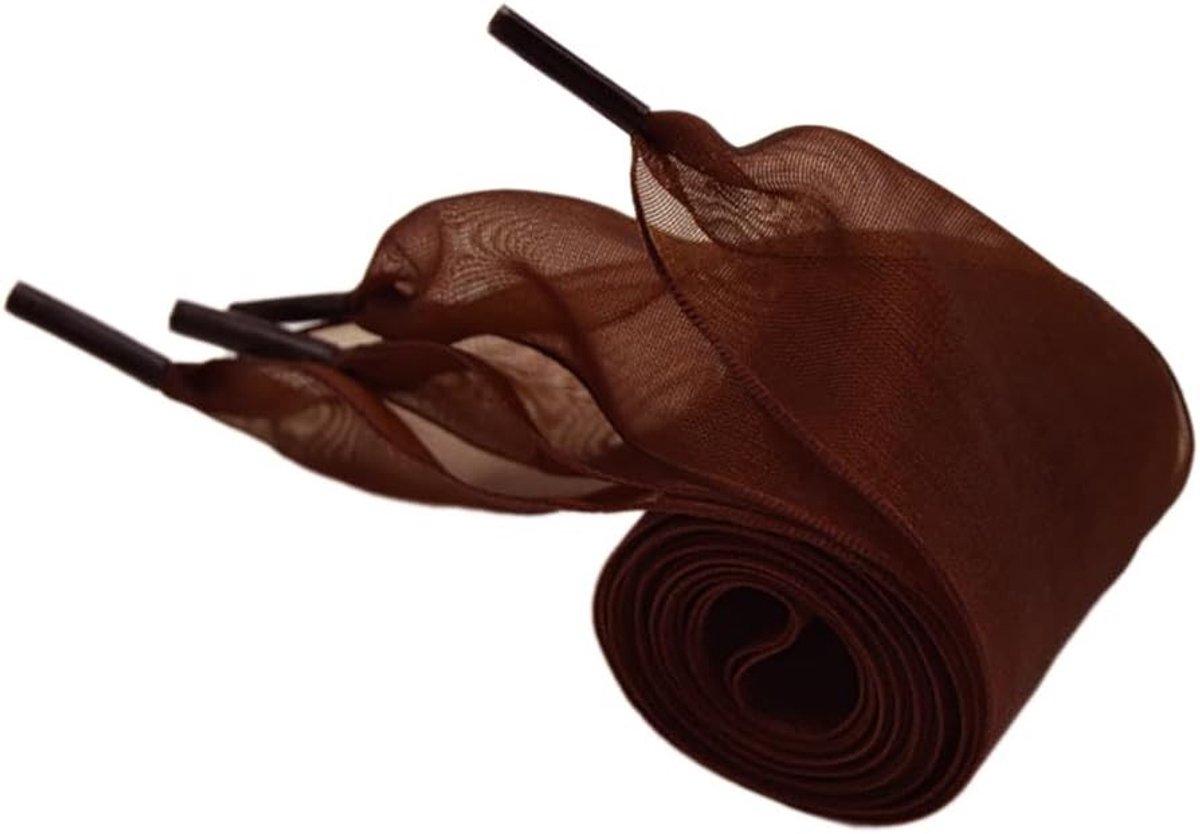 2 paar tule veters, 25 mm breed, scheurbestendige platte veters voor sneakers, sportschoenen en casual schoenen, vervangende veters voor heren en dames