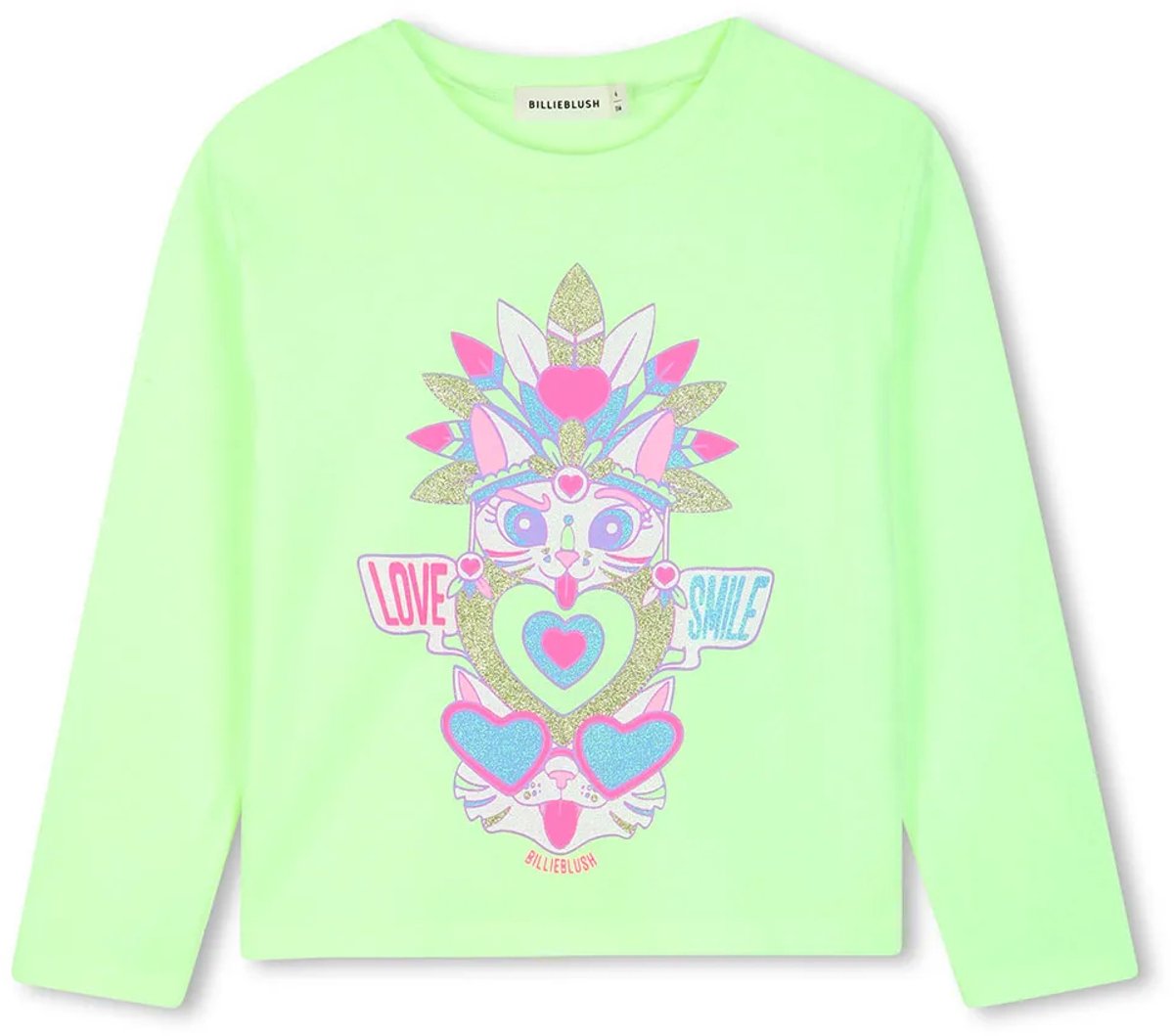 Billieblush U22383 T-shirt Met Lange Mouwen Groen 6 Years Meisje