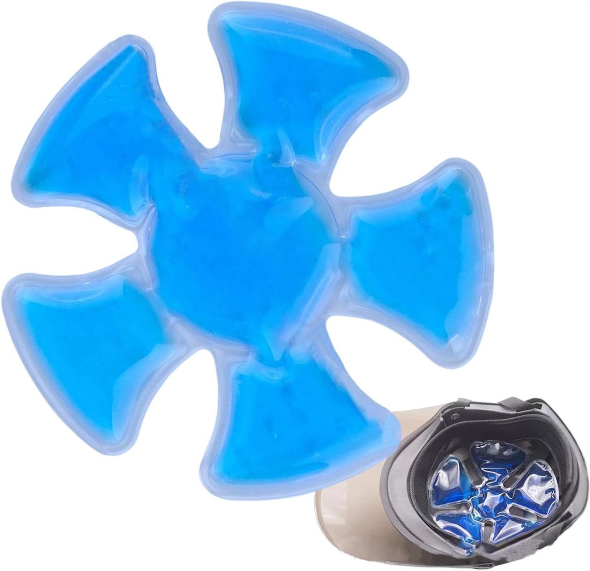 Hard Hat Ice Pack - Koel Gel Insert - Hoofd Koel Houden - Flexibel Invriesbaar Ontwerp - 17.25 cm - Wit