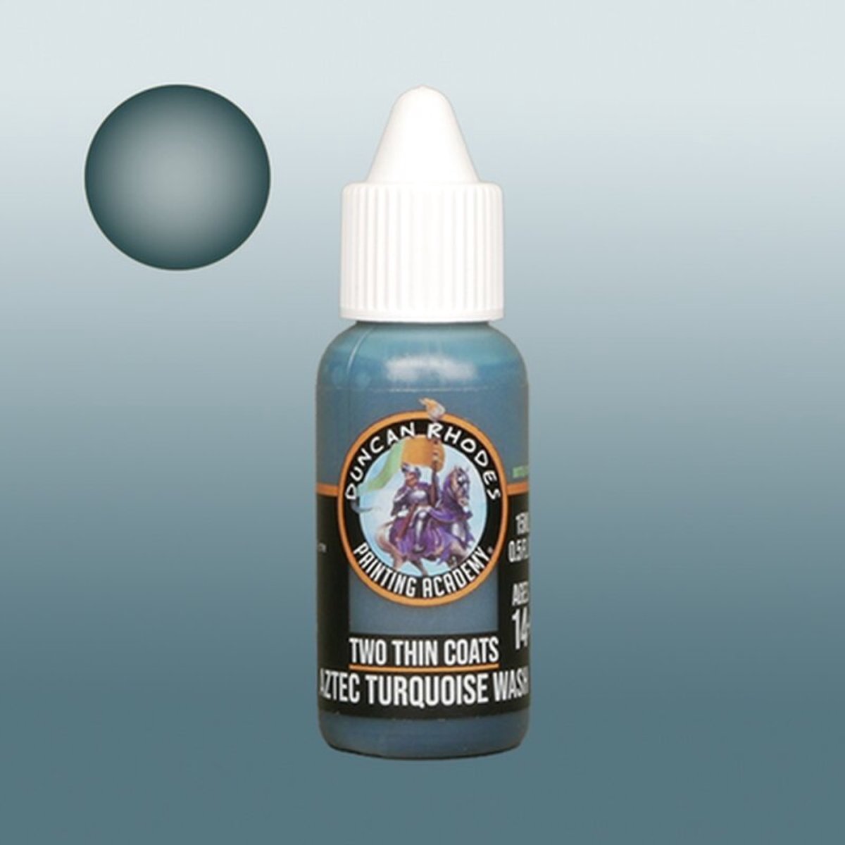 Two Thin Coats speelgoed verf Aztec Turquoise Wash acryl.