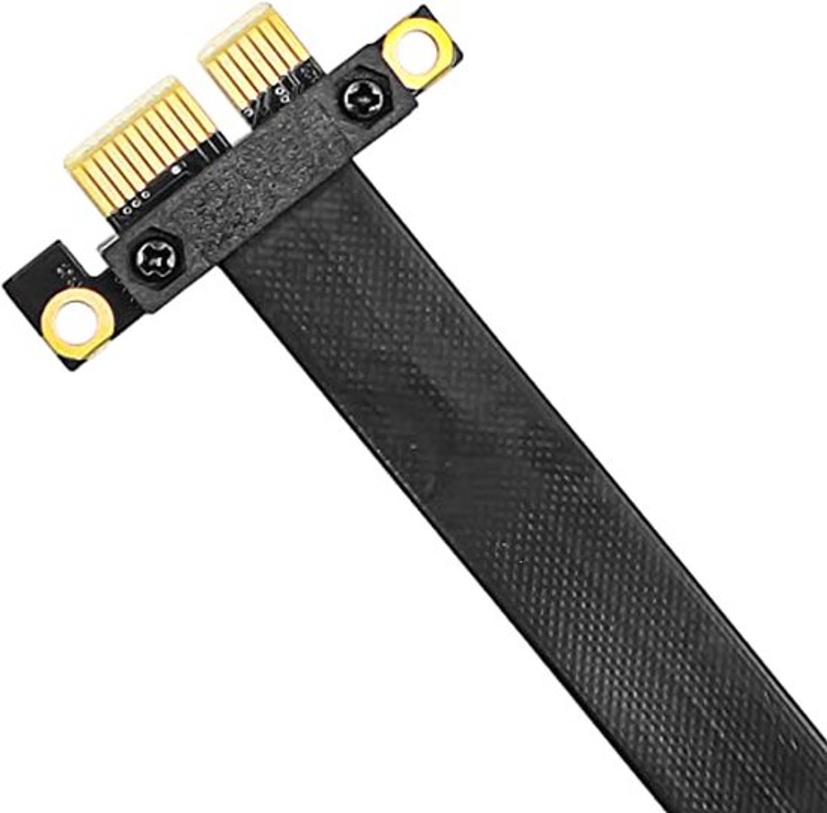 PCIe verlengkabel van 20 cm met 90° hoek, PCI-Express 3.0 adapter voor grafische kaart, ideaal voor flexibele installatie en betere koeling in de behuizing