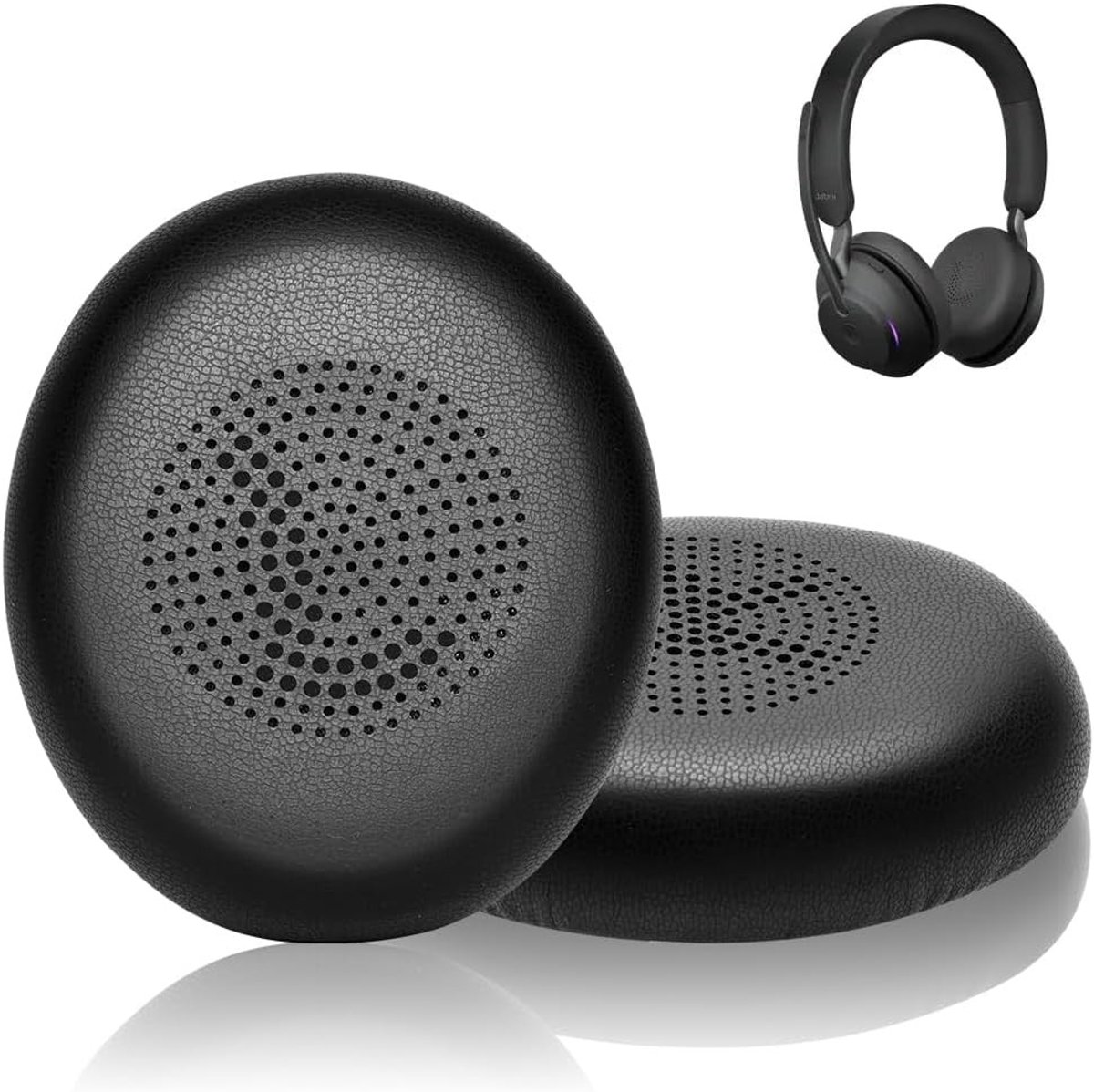 Vervangende Oorkussens voor Jabra Evolve2 65, Evolve2 40 en Elite 45h Hoofdtelefoon - Comfortabele en Duurzame Oorkussens van Hoogwaardige Materialen