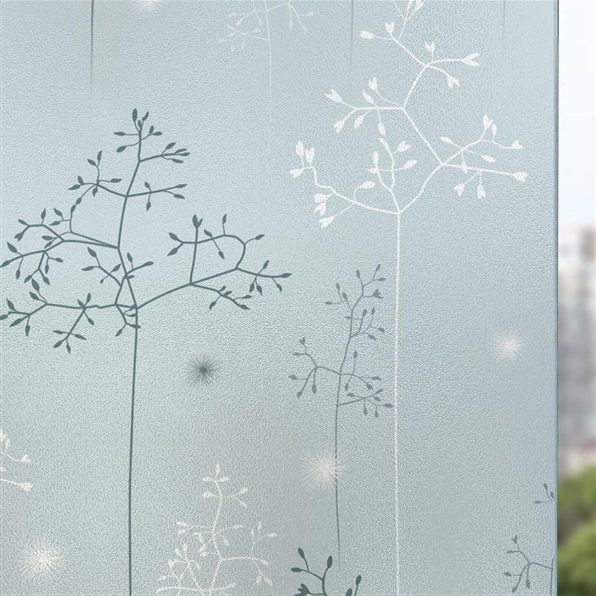 Raamfolie Ondoorzichtig - Zichtwerende Folie - Privacy Creëren - Zelfklevend Statische Hechting - 40 x 200 cm - Melkglas