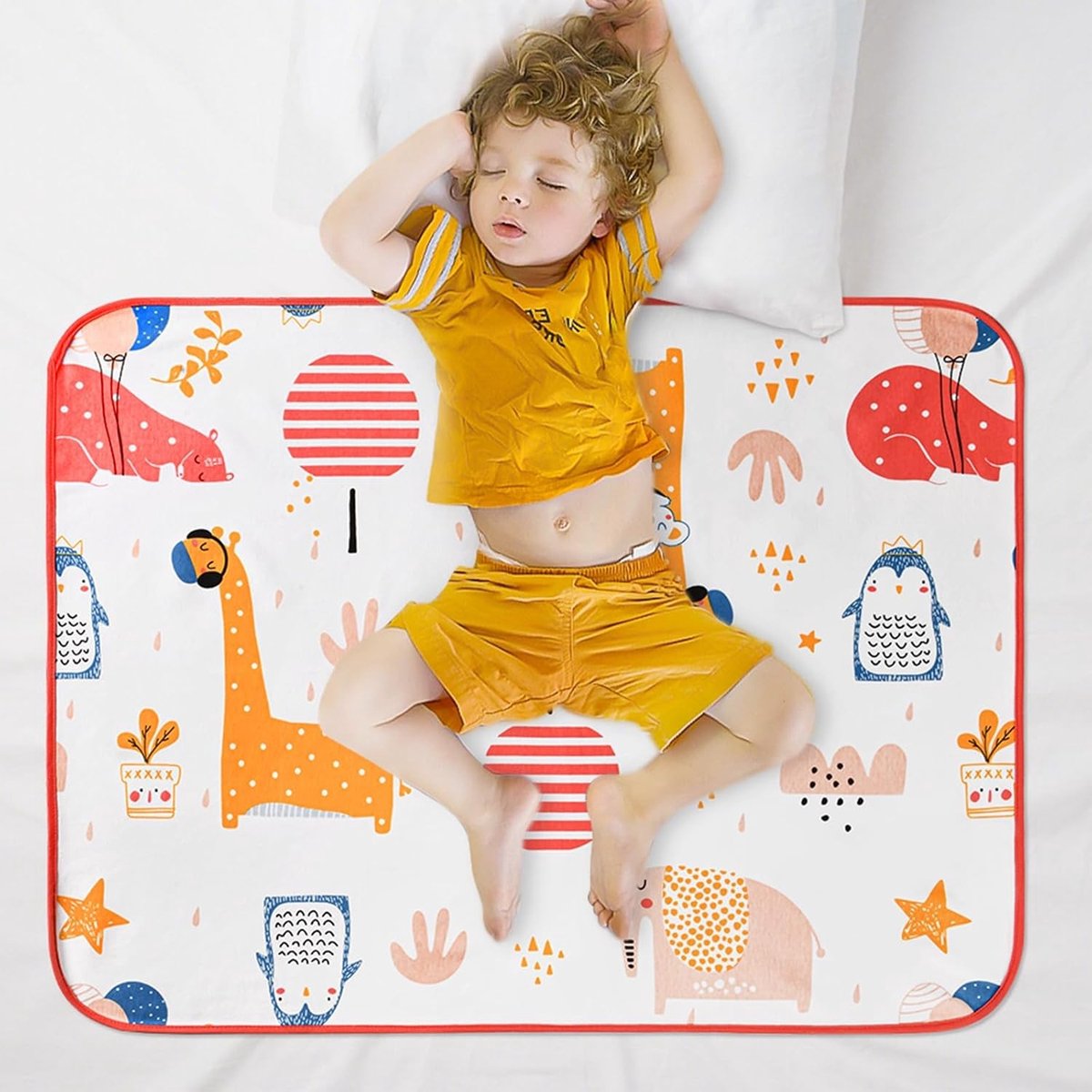 Potty Training Bed Pads voor Kinderen - Absorberende Bedbeschermers 70x90cm, Ideaal voor Bedplassen en Toilettraining, Comfortabele en Waterdichte Matrasbescherming