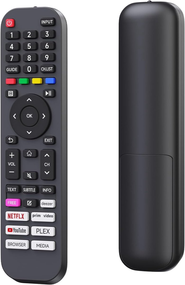 SnelShoppen - Vervangende Afstandsbediening voor Smart TV's - Compatibel met 24 VX, 32 VX, 40 VX, 43 VX - Gebruiksvriendelijk, Ergonomisch en Duurzaam