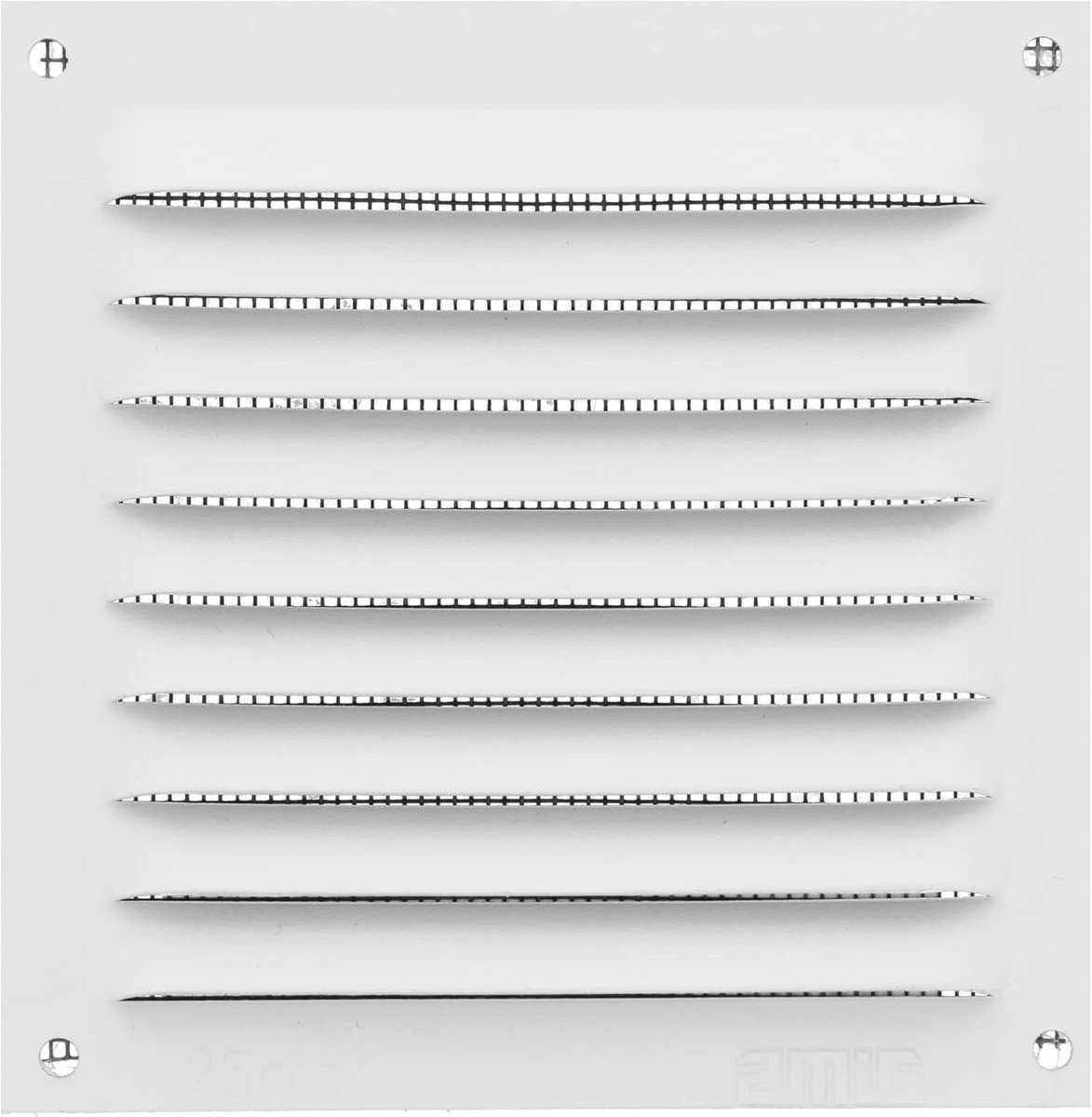 SnelShoppen - Ventilatiegrille Aluminium 100x100 mm met Muggennet - Ideaal voor Keuken en Badkamer - Wit - Luchtafvoer voor Betere Luchtcirculatie