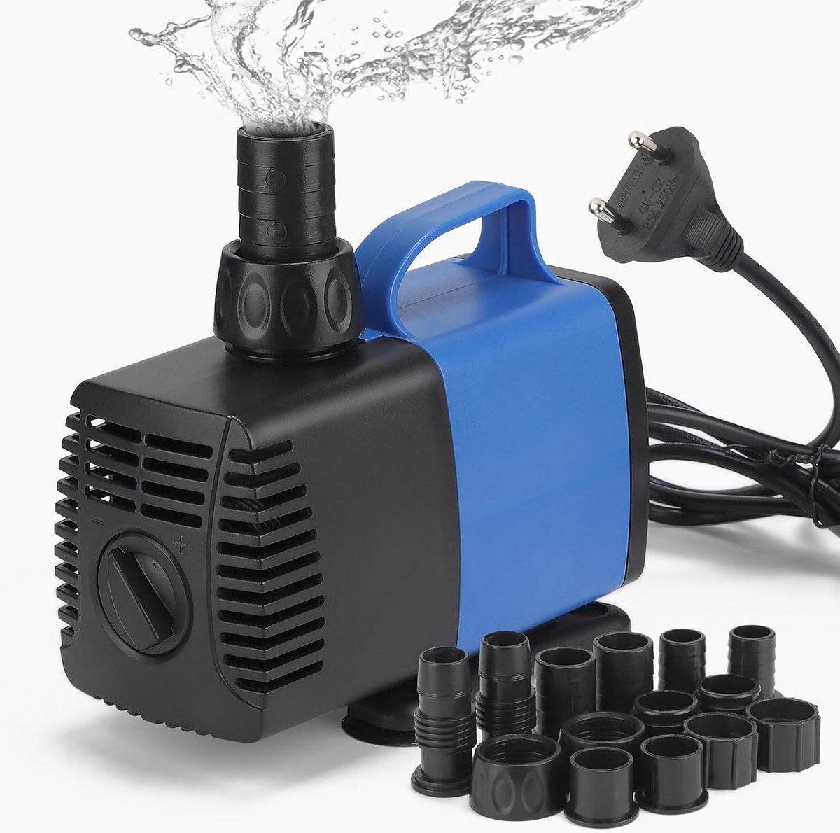 SnelShoppen - Pond Pump Filter Pump 3500L/H Waterpomp met 5 Sprays, Aquarium Pomp voor Fontein en Tuin - 35W Waterpomp voor Vijver en Fontein