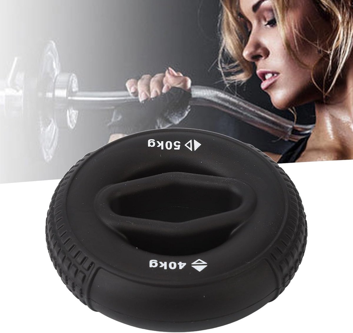 SnelShoppen - Grip Trainer 40-50 kg - Silicone Ring Grip Booster - Non-slip Grip Trainer voor Handen, Vingers, Polsen - Spierversterking voor Sport, K