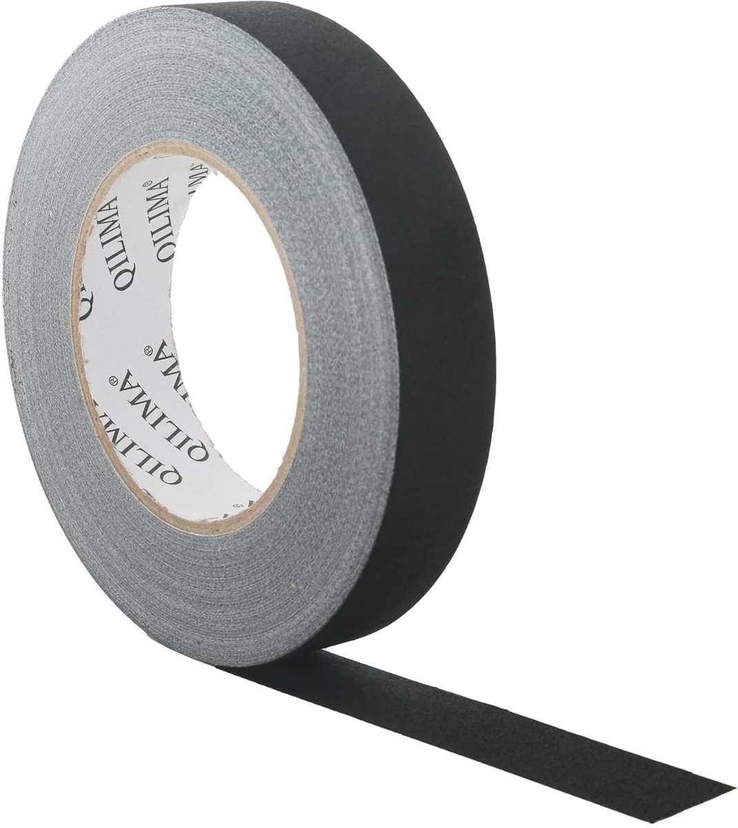 SnelShoppen - Tissue Tape Zwart 25 mm x 55 m - Gaffer Tape Verwijderbaar, Mat, Reflectievrij, Sterk Plakband voor Creatieve Projecten, Evenementen en