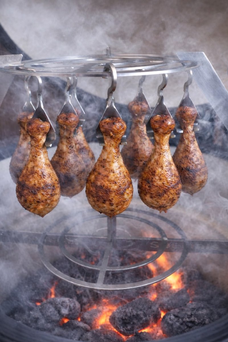 5 Stuks-RVS-Kippenpoot hangers-voor Sate Hanger-BBQ-Kamado