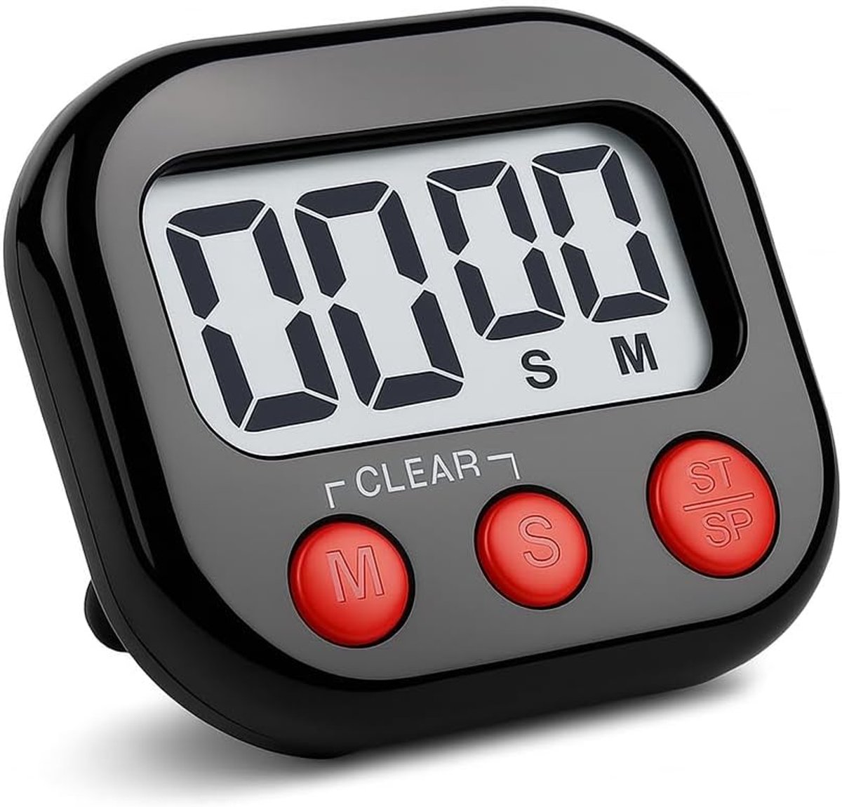 SnelShoppen - Digitale Keuken Timer en Stopwatch, Alarm Klok met Geluidsinstellingen voor Keuken, School, Kantoor en Vrije Tijd, Eenvoudig in Gebruik