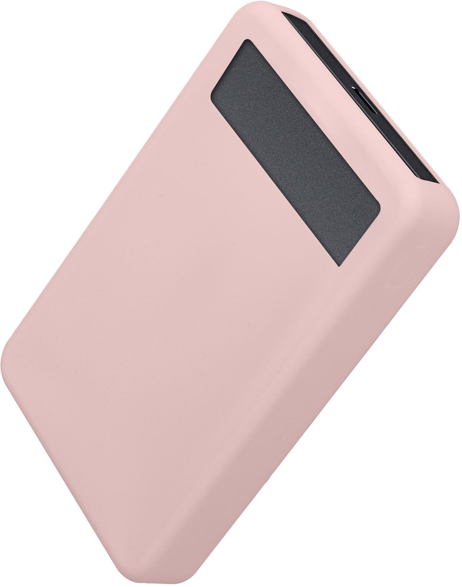 kwmobile Siliconen powerbank hoes voor TORRAS MiniMag 10000mAh case - battery case - Powerbank beschermhoes in oudroze