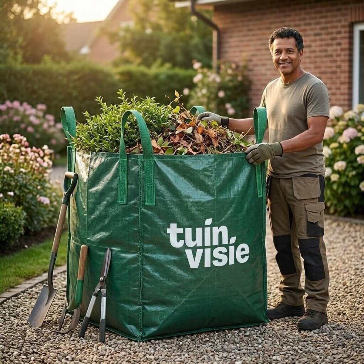 Tuinafvalzak 600L | 105 x 55 x 105 cm | Extra Groot | Voor Tuinafval