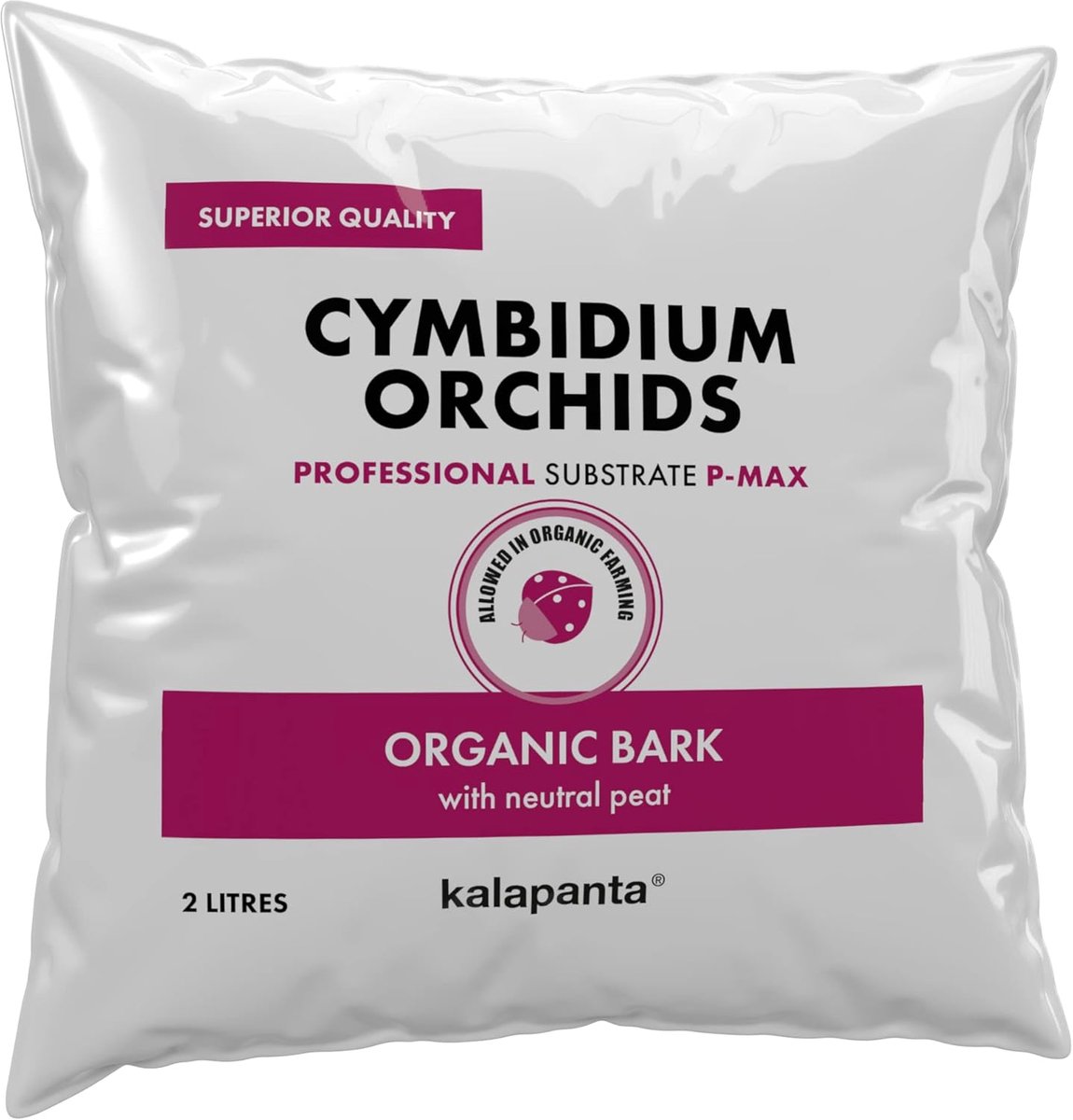 SnelShoppen - Potgrond voor Cymbidium orchideeën - Professionele mix van schors en veen - 2 liter organisch 100% natuurlijk - Ideaal voor sterke worte