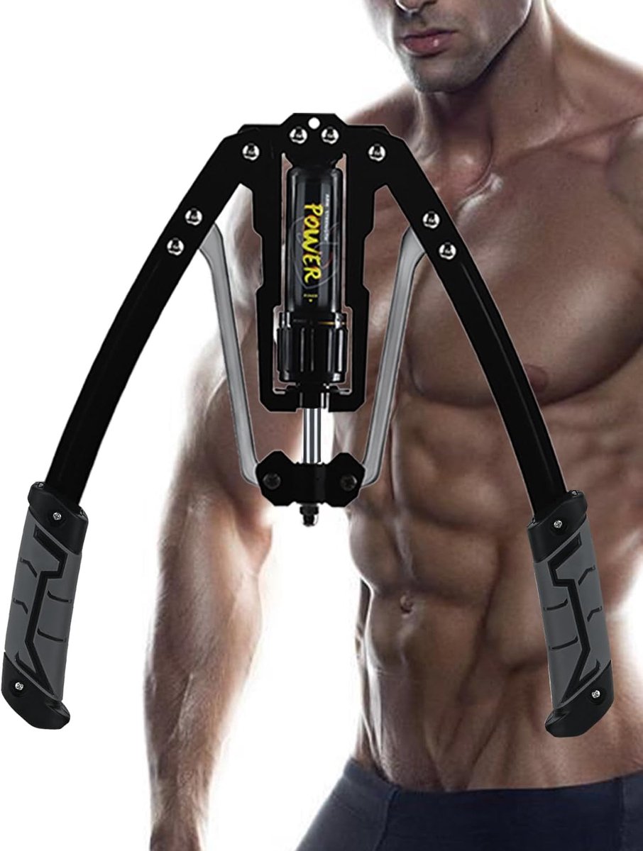 Verstelbare Hydraulische Arm Exerciser tot 450lbs - Fitnessapparatuur voor Schouder, Biceps en Buiktraining