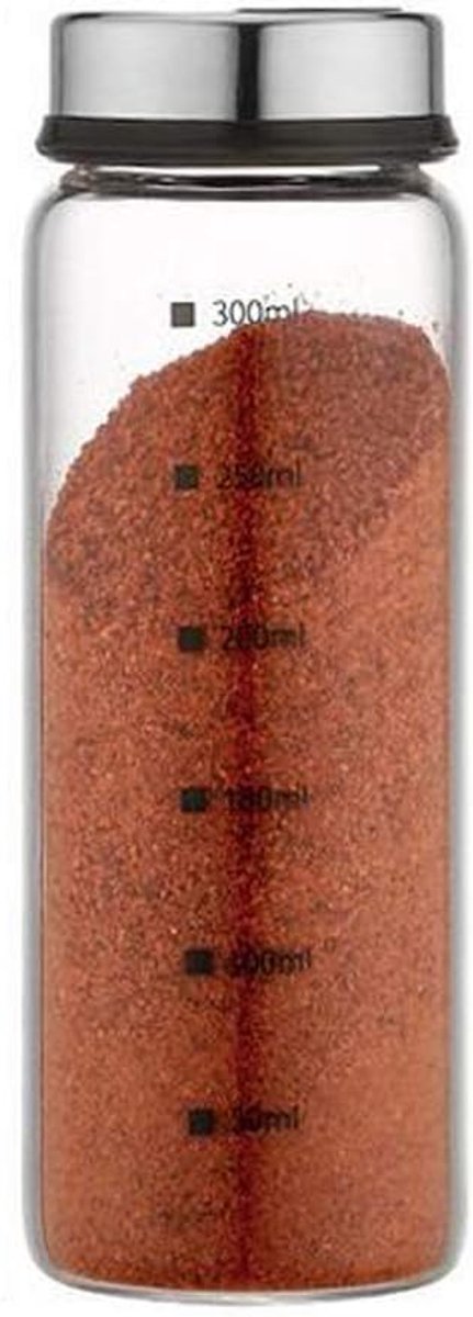 SnelShoppen - Zout en Peper Shaker Set met Verstelbare Gaatjes - Perfecte Dispenser voor Zout, 300ml - RVS Deksel, Ideaal voor Keuken, BBQ, Feest en C