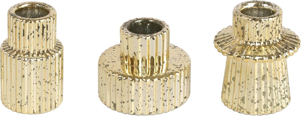 SnelShoppen - HofferRuffer Glazen Kaarsenhouder 2-in-1 Theelicht Houder, Taper Kaarsen voor Diner, Bruiloft, Feestdagen, Verjaardag, Thuis Decoratie,