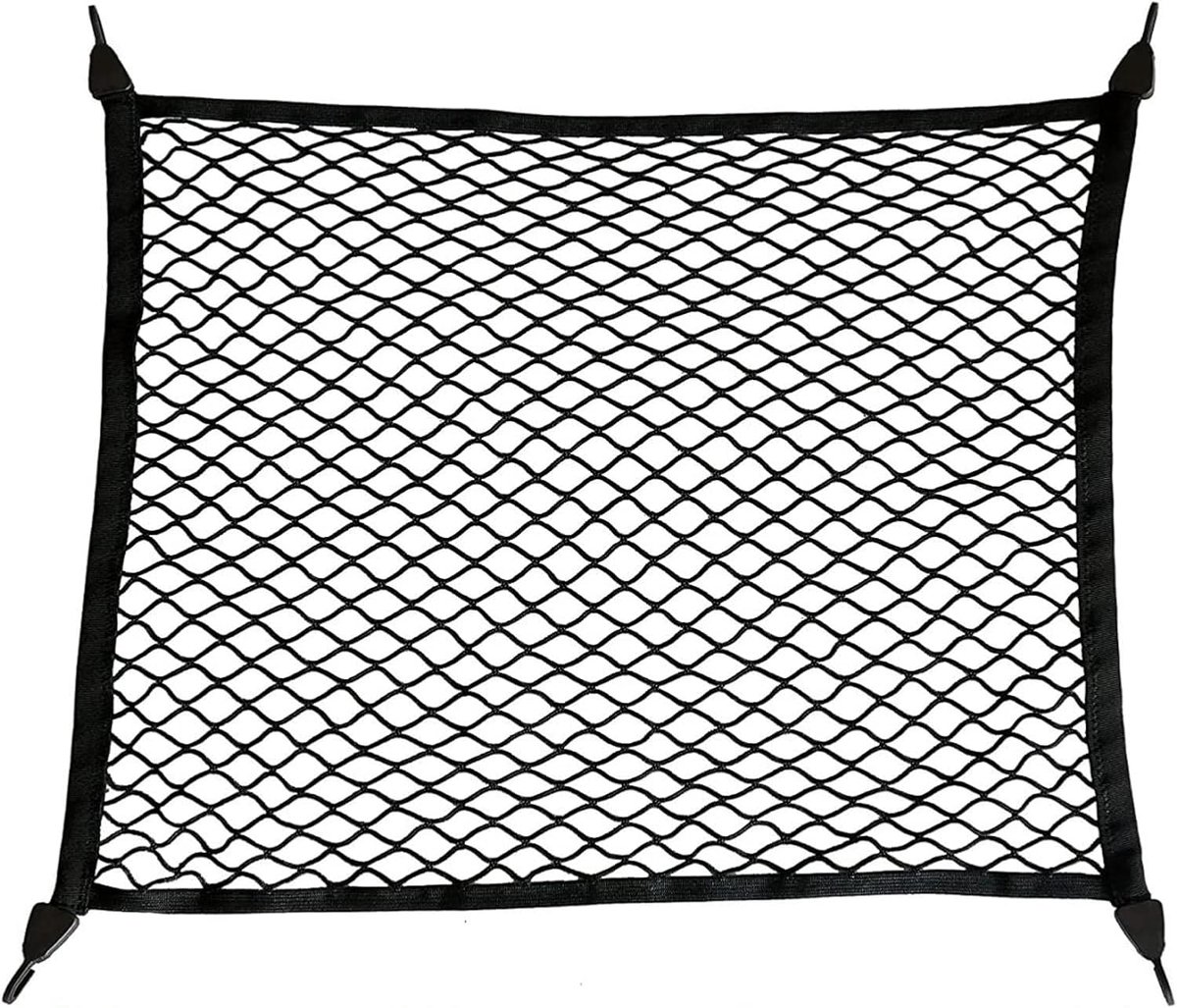 SnelShoppen - Luggage Net voor Koffer 70x70 cm - Super Elastisch Opbergnnet met 4 Haken - Ideaal voor Bagage, Boodschappen en Pakketten
