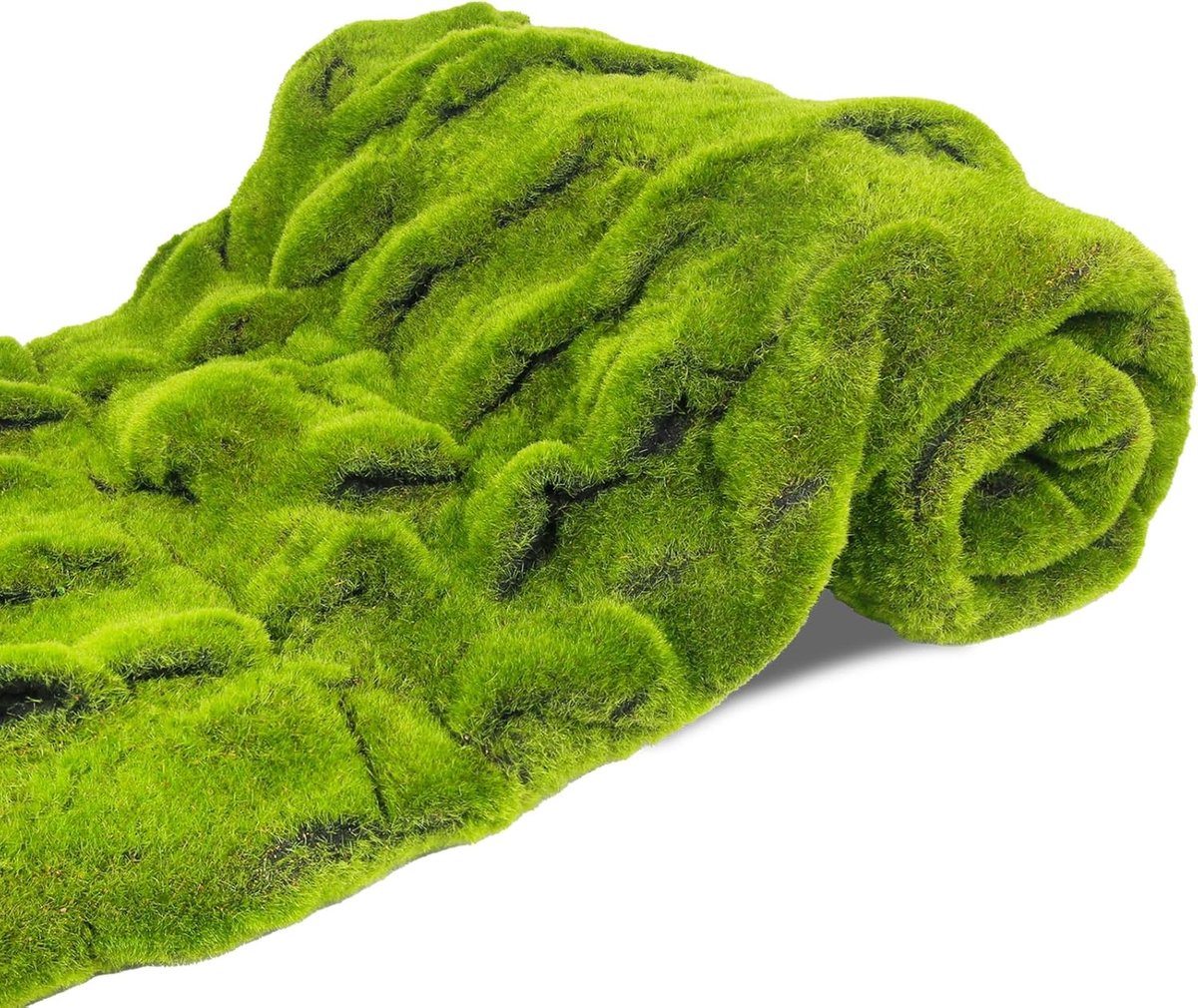 SnelShoppen - Kunstmos Decoratie Groen 1m x 1m - Kunstgras Versiering voor Feesten, Tuin, Camping, Evenementen, Interieur - Ideaal voor Creatieve Proj
