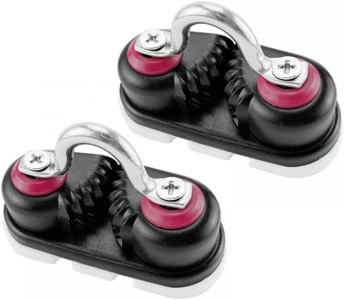 SnelShoppen - 2x Cam Clamp voor Kayak en Boot - Aluminium, Max Diameter 15mm, Corrosiebestendig, Duurzaam, Eenvoudig in Gebruik, Ideaal voor Zeilen en