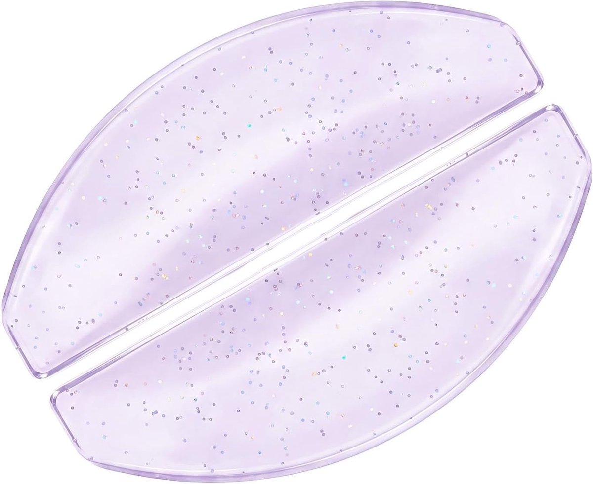 SnelShoppen - 1 Paar Paarse Eyelash Lift Shields - Wasbare en Herbruikbare Silicone Pads voor Wimperlifting - Zelfklevende Flat Shields voor Perfecte