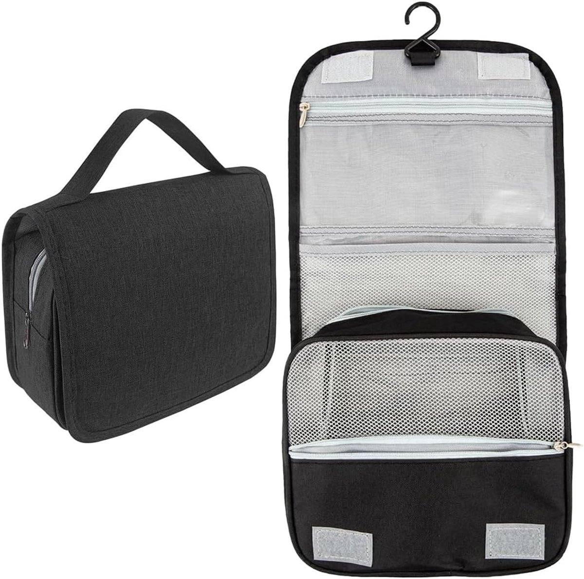 SnelShoppen - Stomatas Bag - Ostomy Accessories - Draagbare Toilettas voor Vrouwen - Medische Tas voor Ileostomie - Zwart - Perfect voor Reizen en Org