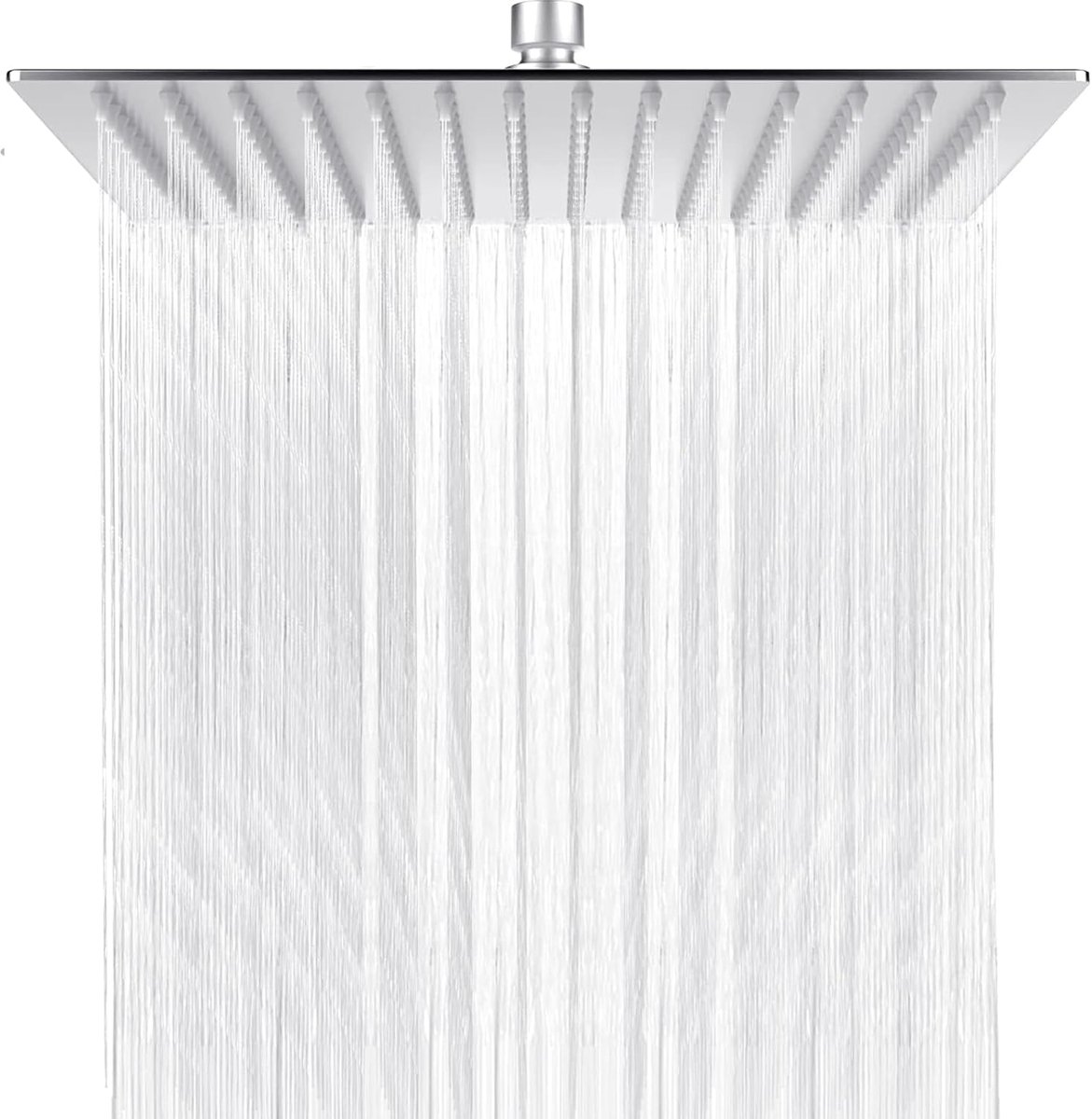SnelShoppen - Rain Shower Head 8 Inch RVS 304 - Verstelbare Vierkante Overhead Douchekop 20 cm met Gepolijste Spiegelafwerking voor Muur of Plafond