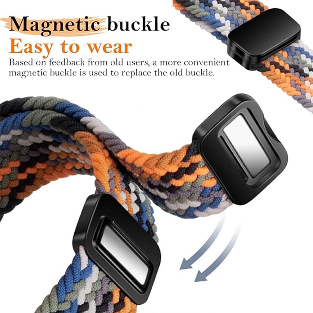 Acer Thijox - Magnetisch Nylon Sport Armband 20mm thumbnail 3