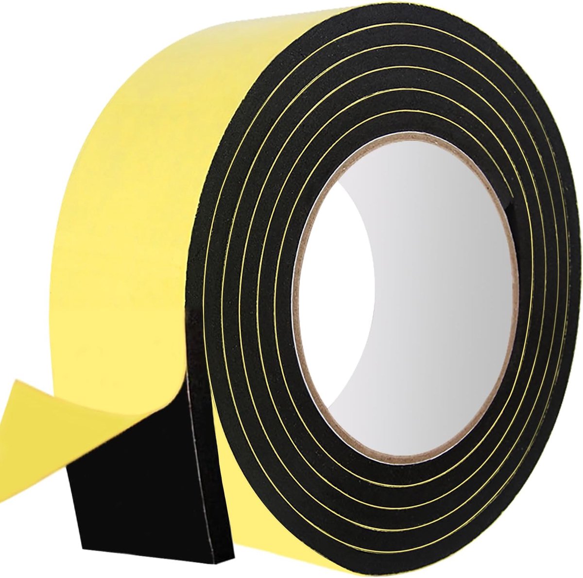 SnelShoppen - Adhesive Foam Tyre 3 Meter - 30 mm Breed, 6 mm Dik Neopreen Weerband, Hoge Dichtheid, Anti-Vibratie, Anti-Collisie voor Ramen, Deuren, A