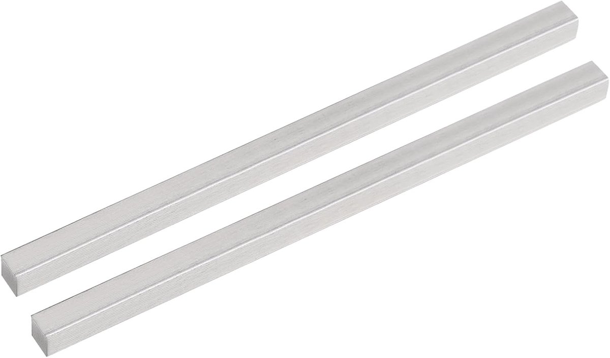 SnelShoppen - 2x Deurknop Set, Vervangende Deurhendel, Deurhandgreep Spindel 140x7mm, Zilver, Sterke IJzeren Constructie voor Duurzaam Gebruik