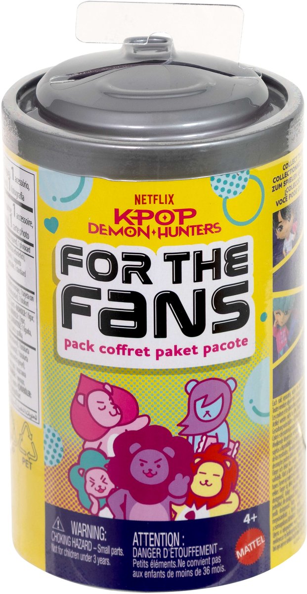 Mattel K-Pop Demon Hunters Collectible Figuur - Verrassingsitem - Willekeurig Figuurtje in Noodle Cup of Soda Can — afbeelding 4